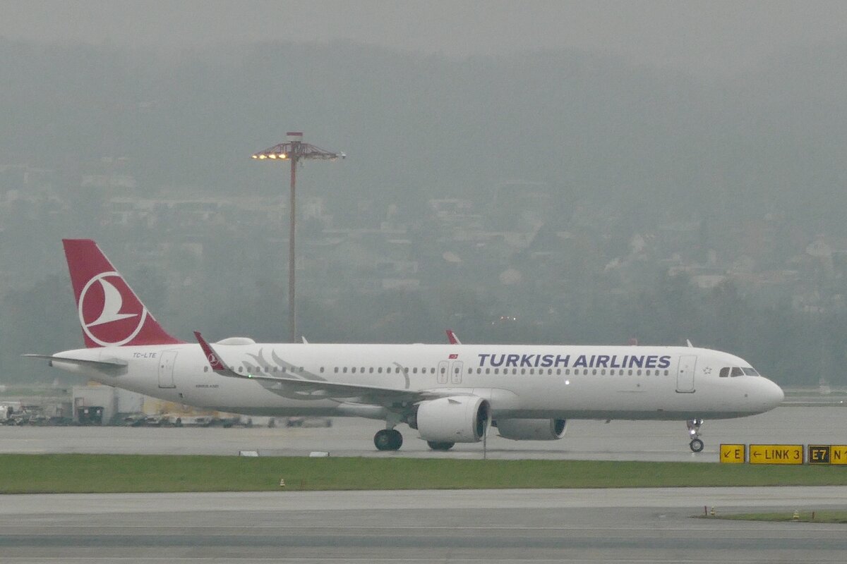 Turkish Airlines, A321-200 neo, TC-LTE, 7.12.22, Zürich