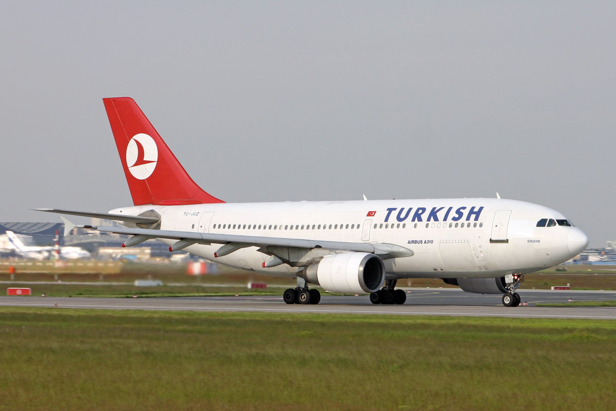 Turkish Airlines, TC-JCZ, Airbus A310-304, msn: 480,  Ergene , 19.Mai 2005, FRA frankfurt, Germany.