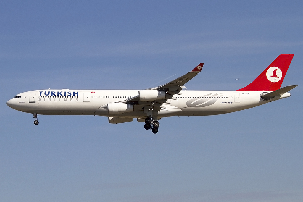 Turkish Airlines, TC-JDK, Airbus, A340-311, 16.08.2013, FRA, Frankfurt, Germany 




