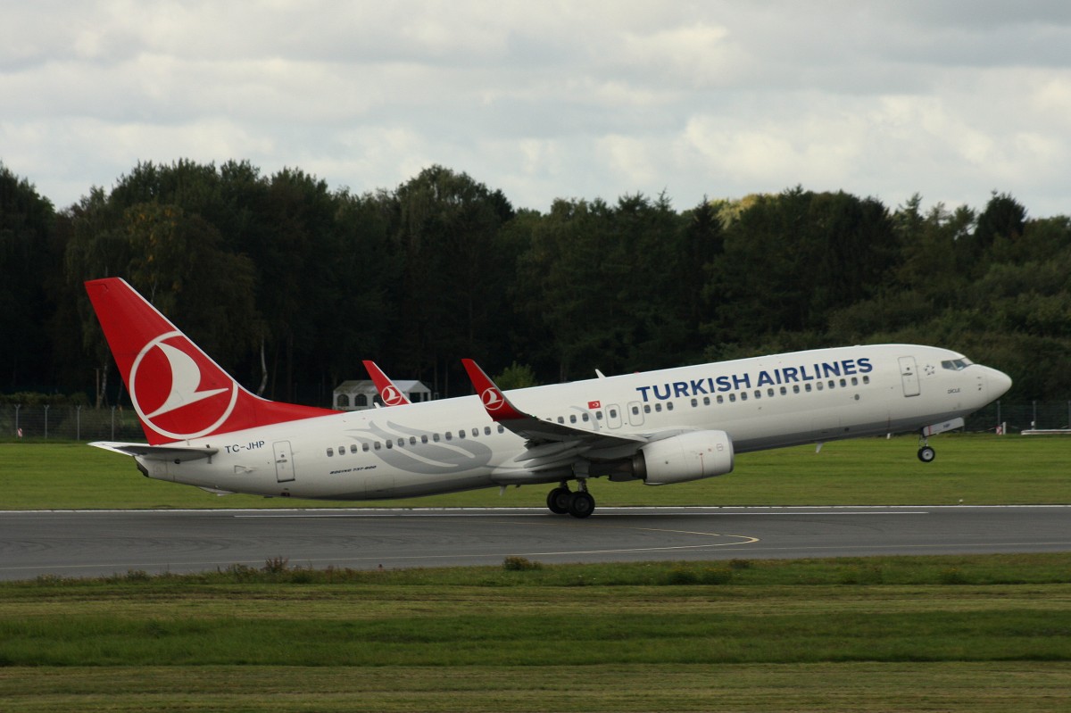 Turkish Airlines, TC-JHP,(c/n 42000),Boeing 737-8F2(WL), 27.09.2015, HAM-EDDH, Hamburg,Germany (Taufname :Dicle) 