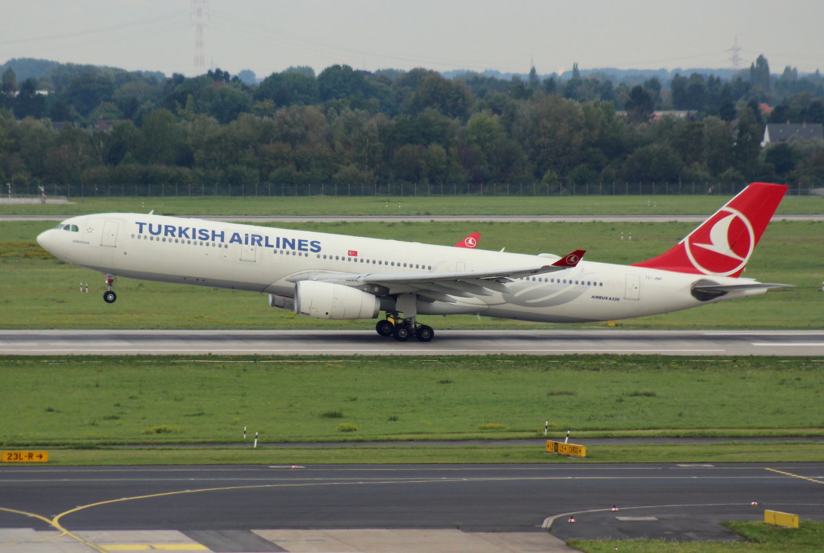 Turkish Airlines, TC-JNP, MSN 1307, Airbus A 330-343X,17.09.2017, DUS-EDDL, Düsseldorf, Germany (Name: Gökceada) 