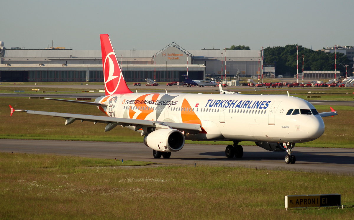 Turkish Airlines, TC-JRO,MSN 4682, Airbus A 321-231,11.06.2017, HAM-EDDH, Hamburg, Germany (Euro League livery) 