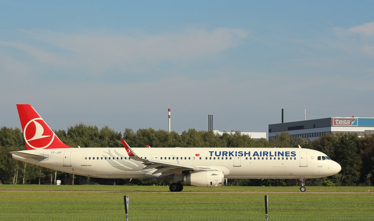 Turkish Airlines, TC-JSF,(c/n 5465),Airbus A 321-231(SL), 25.09.2016, HAM-EDDH, Hamburg, Germany (Name: Nigde) 