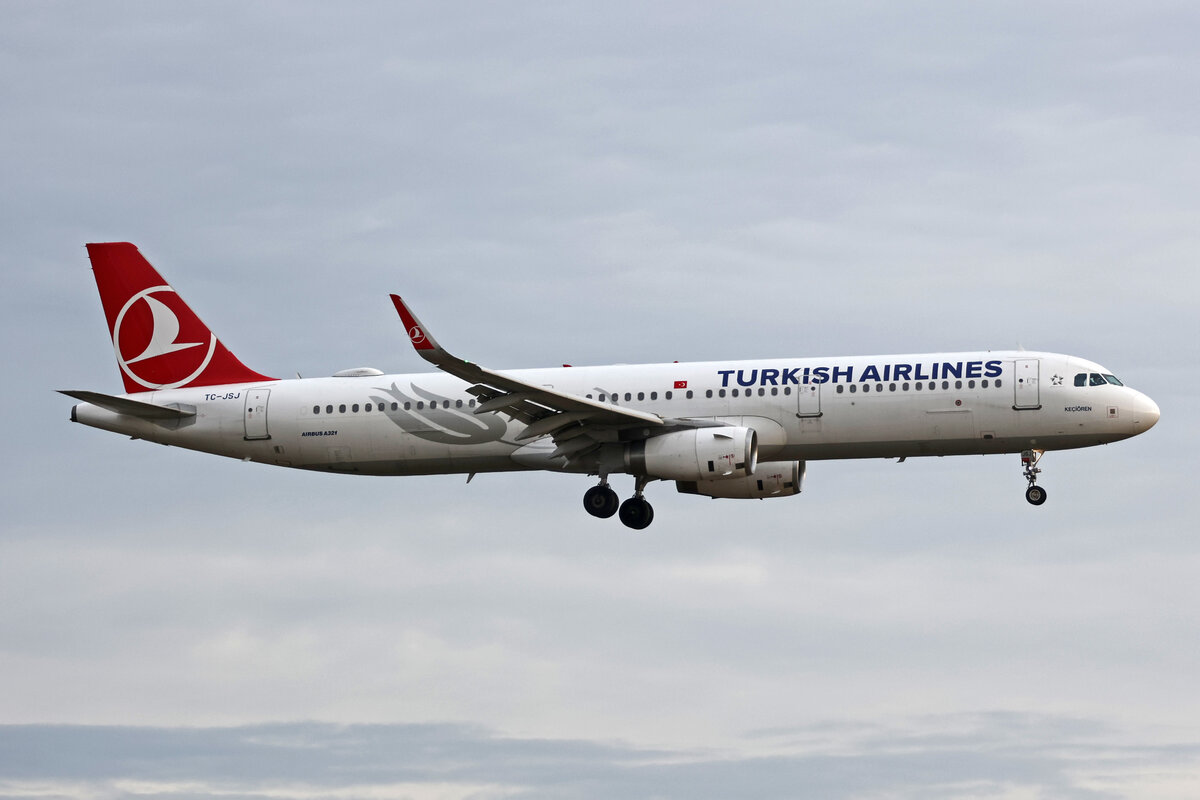 Turkish Airlines, TC-JSJ, Airbus A321-231, msn: 5633,  Keçiören , 28.Dezember 2023, ZRH Zürich, Switzerland.