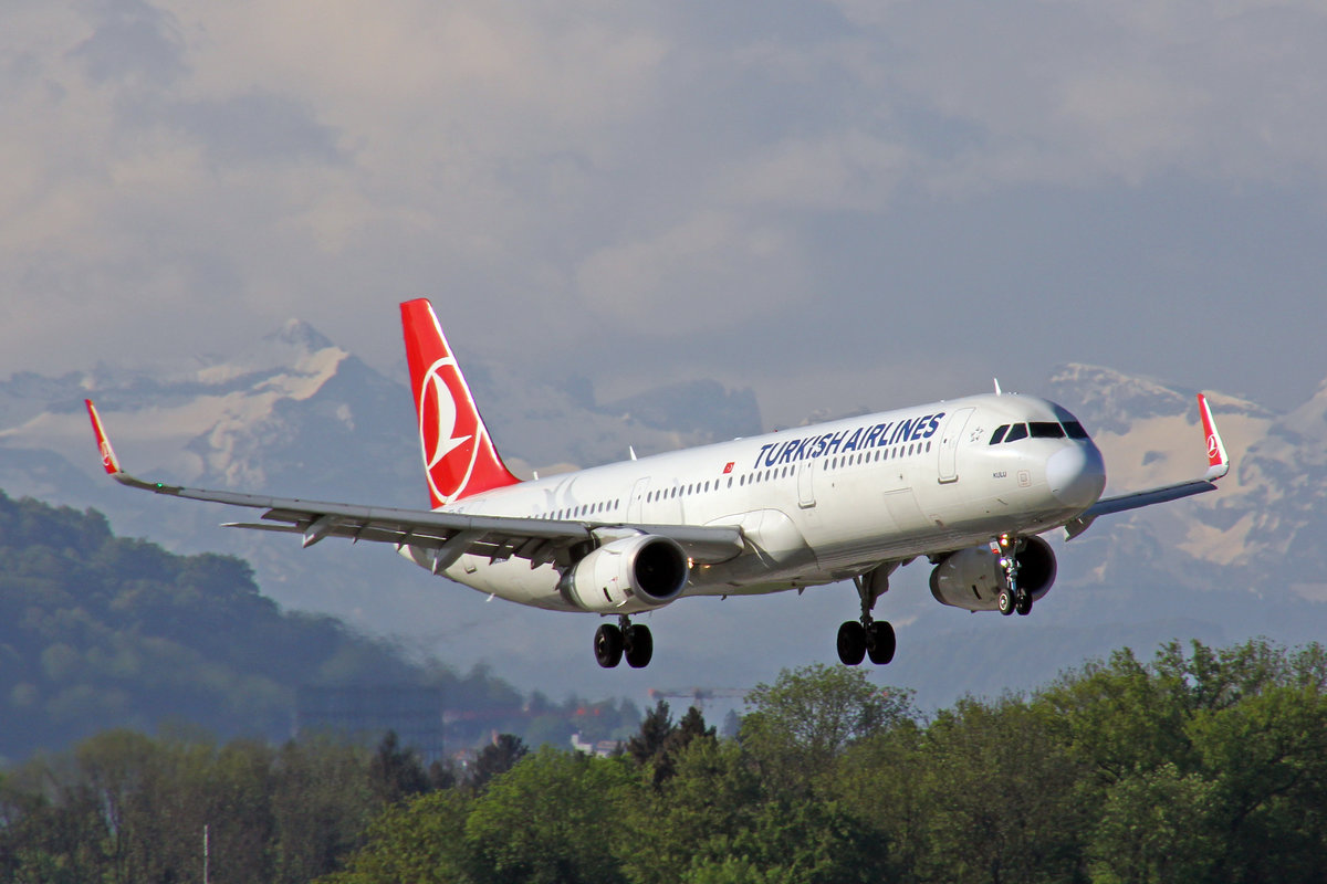 Turkish Airlines, TC-JSL, Airbus A321-231 SL, msn: 5667,  Kulu , 29.April 2018, ZRH Zürich, Switzerland.
