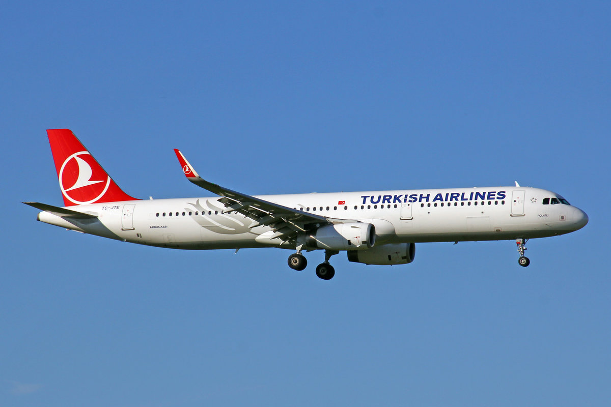 Turkish Airlines, TC-JTE, Airbus A321-231,  Polatli , 29.Juli 2017, ZRH Zürich, Switzerland.