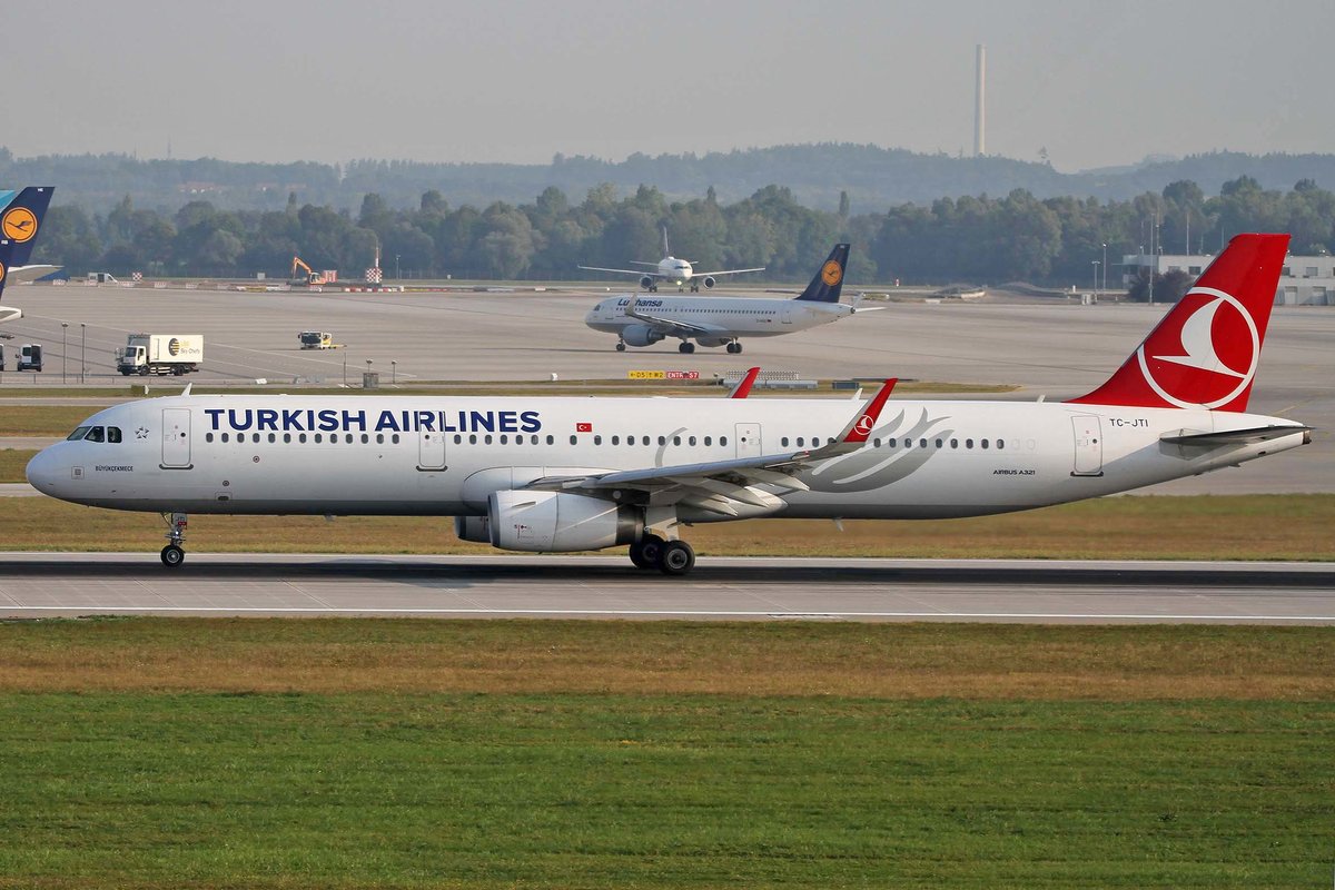 Turkish Airlines, TC-JTI, Airbus, A 321-231 sl,  Büyükcekmece , MUC-EDDM, München, 20.08.2018, Germany