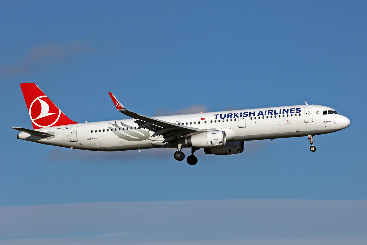 Turkish Airlines, TC-JTN, Airbus A321-231, msn: 7274,  Köyceğiz , 29.November 2023, ZRH Zürich, Switzerland.