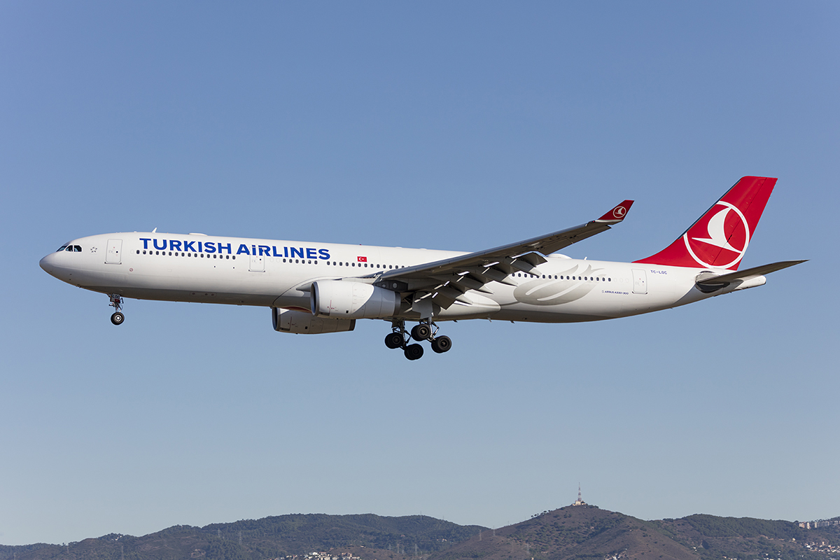 Turkish Airlines, TC-LOC, Airbus, A330-243, 10.09.2017, BCN, Barcelona, Spain

