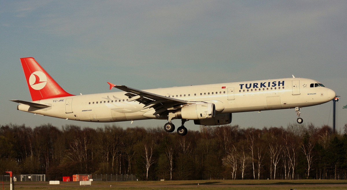 Turkish Airlines,TC-JRE,(c/n3126),Airbus A321-231,20.03.2014,HAM-EDDH,Hamburg,Germany