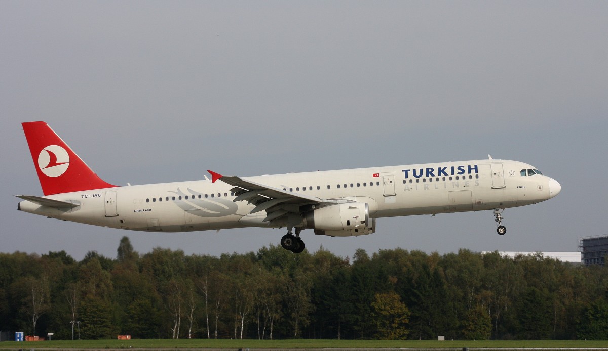 Turkish Airlines,TC-JRG,(c/n 3283),Airbus A321-231,05.10.2014,HAM-EDDH,Hamburg,Germany