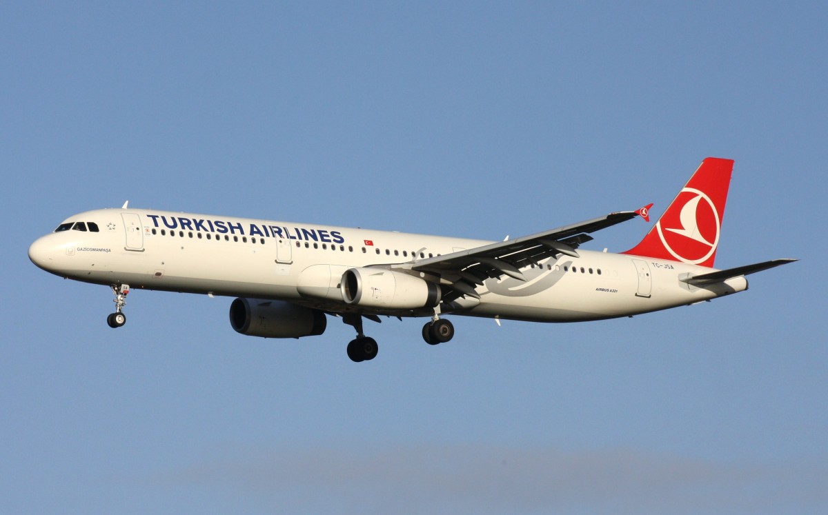 Turkish Airlines,TC-JSA,(c/n5154),Airbus A321-231,12.01.2014,HAM-EDDH,Hamburg,Germany