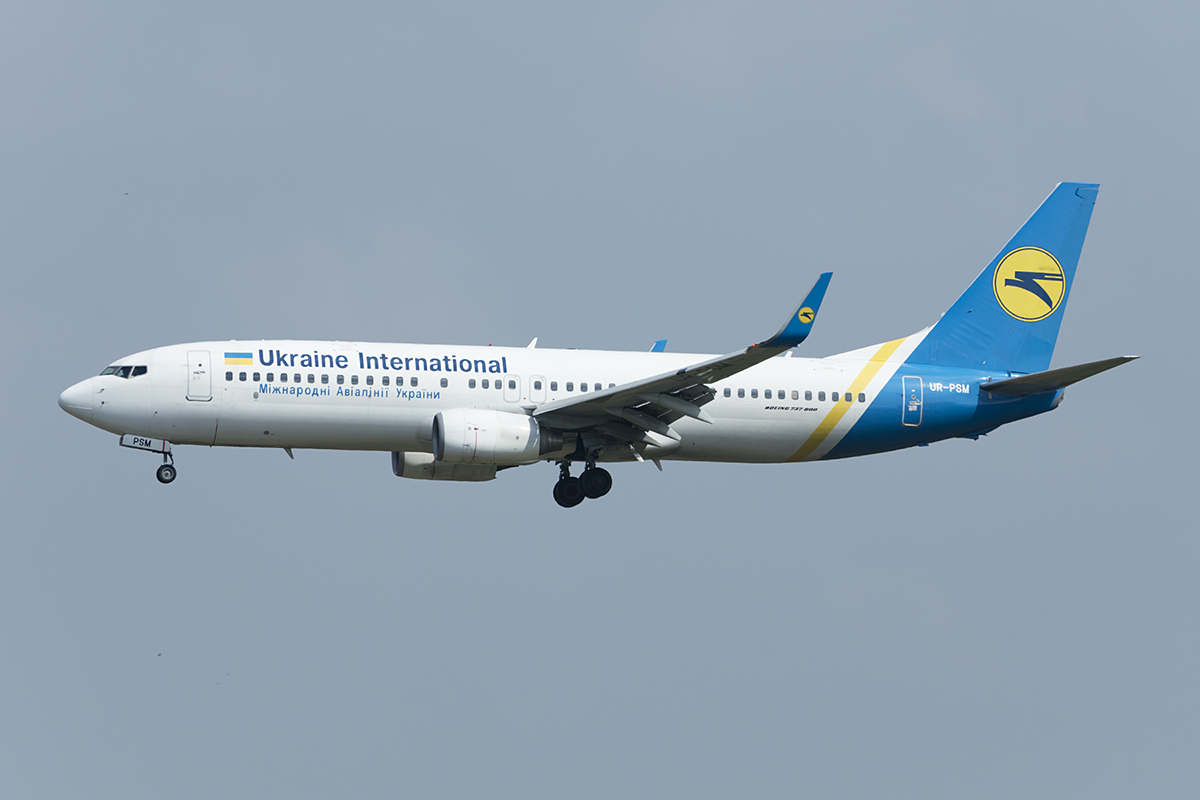 Ukraine International Airlines, UR-PSM, Boeing, B737-8FZ, 01.05.2019, MUC, München, Germany 


