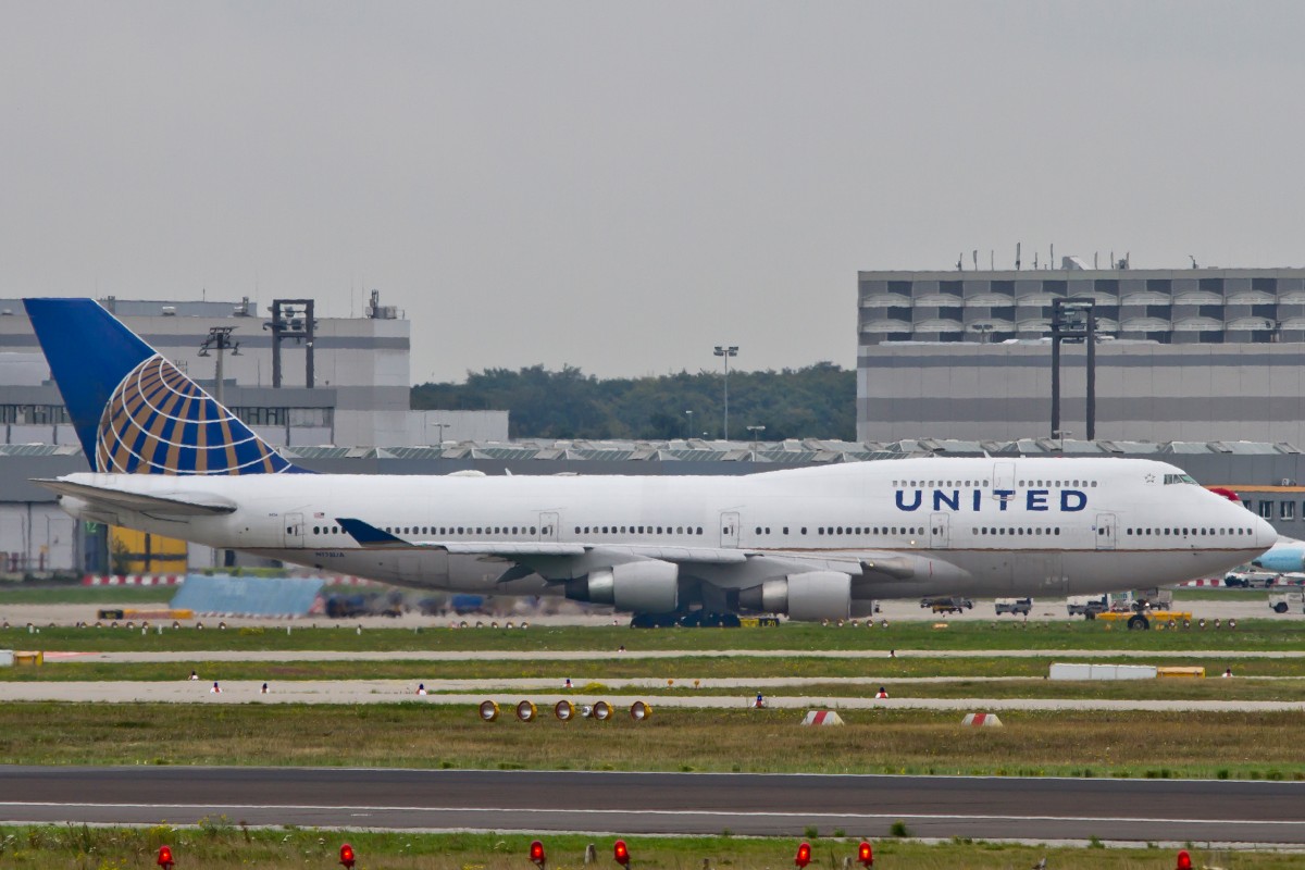 United Airlines, N128UA, Boeing, 747-400, 15.09.2014, FRA-EDDF, Frankfurt, Germany 