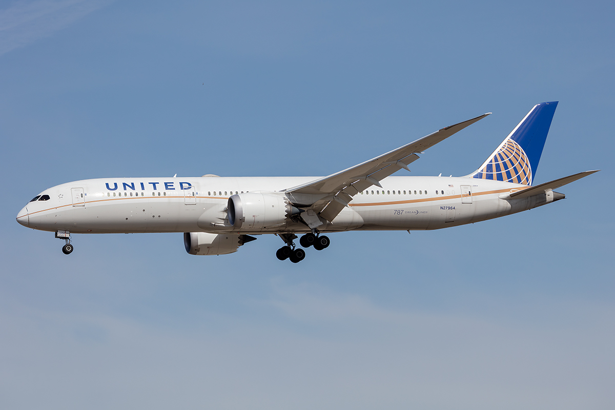 United Airlines, N27964, Boeing, B787-B, 29.03.2021, FRA, Frankfurt, Germany