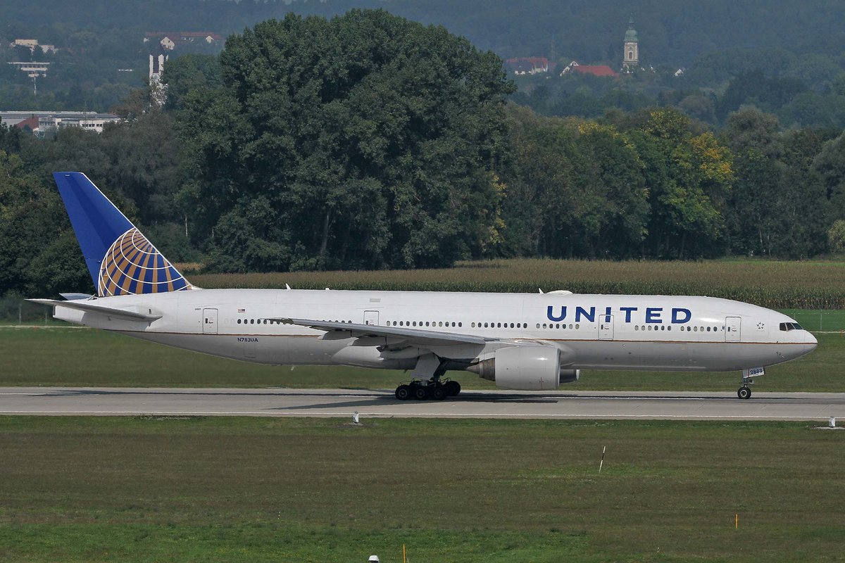 United Airlines, N783UA, Boeing, 777-222 ER, MUC-EDDM, München, 05.09.2018, Germany
