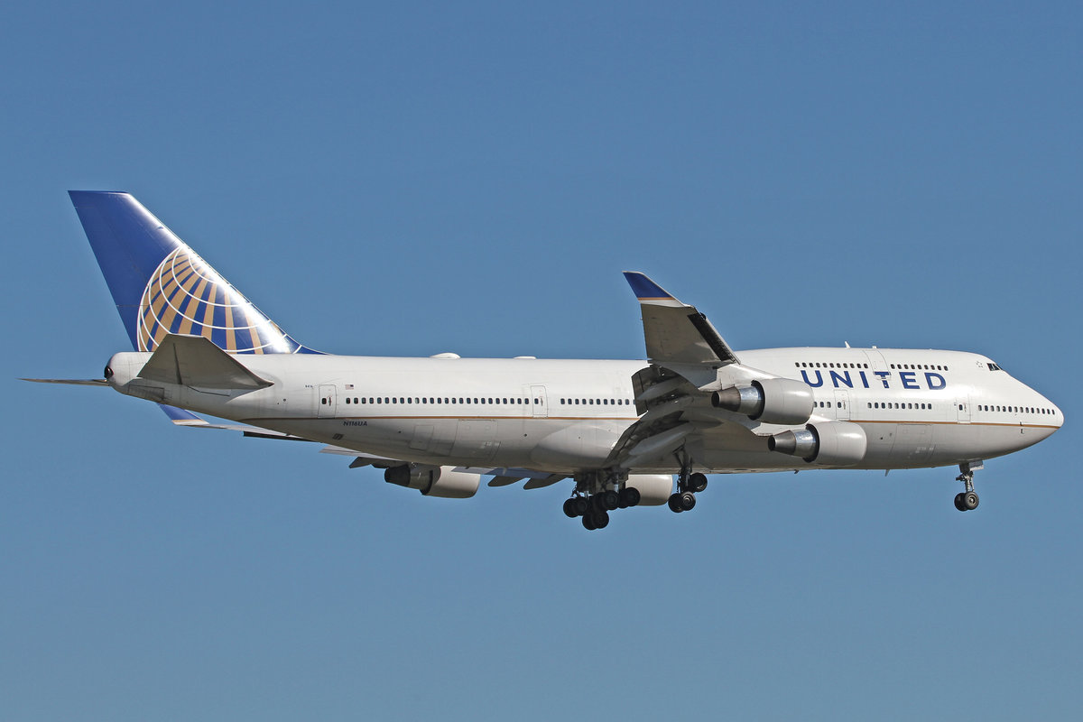 United Airlines (UA-UAL), N116UA, Boeing, 747-422 (neue UA-Lkrg.), 24.08.2016, FRA-EDDF, Frankfurt, Germany