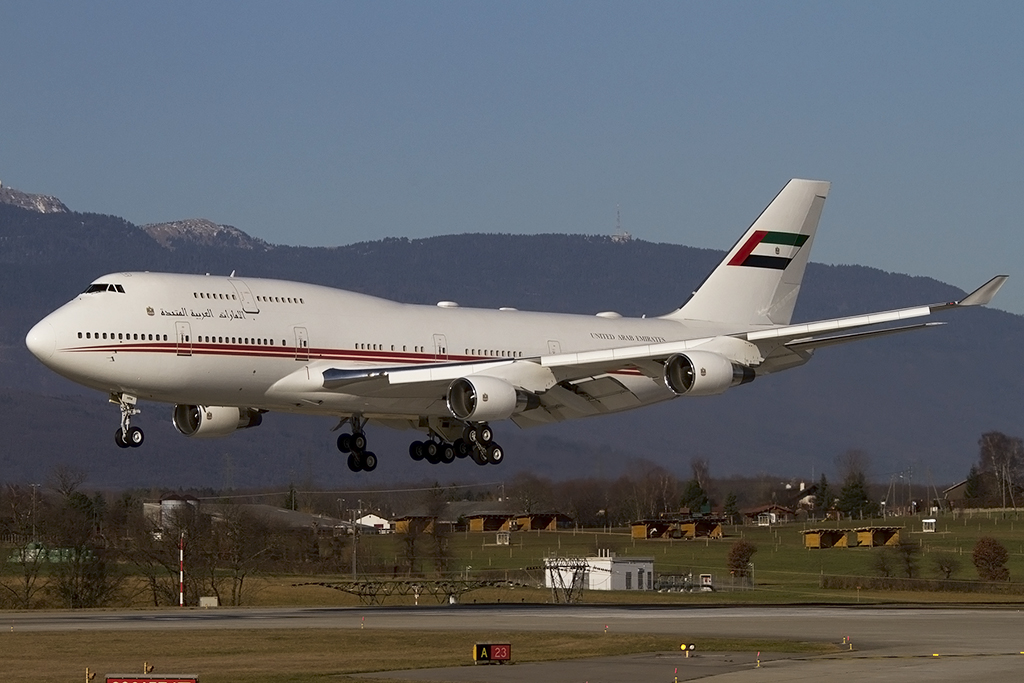 United Arab Emirates, A6-HRM, Boeing, B747-422, 13.01.2015, GVA, Geneve, Switzerland 




