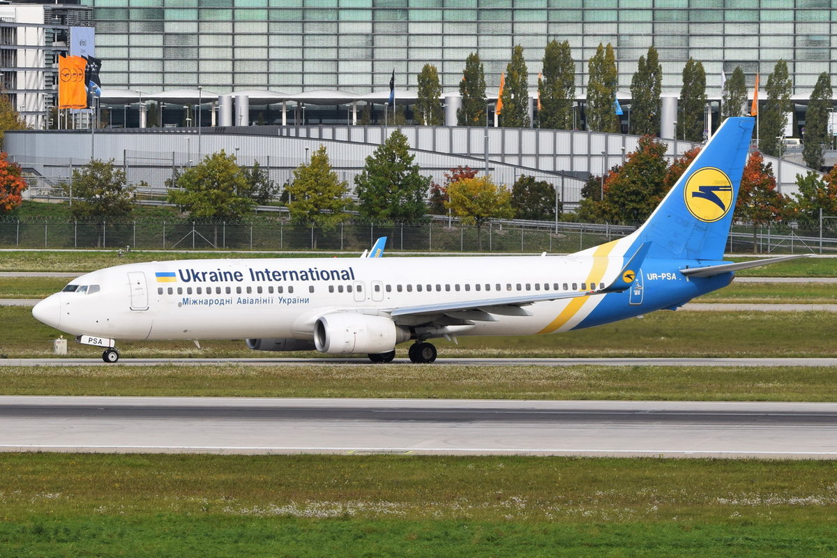 UR-PSA Ukraine International Airlines Boeing 737-8HX(WL)  , MUC , 04.10.2017