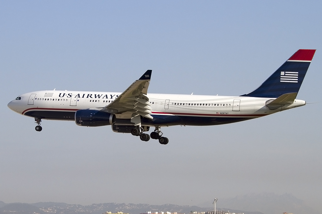 US Airways, N287AY, Airbus, A330-243, 02.06.2014, BCN, Barcelona, Spain 





