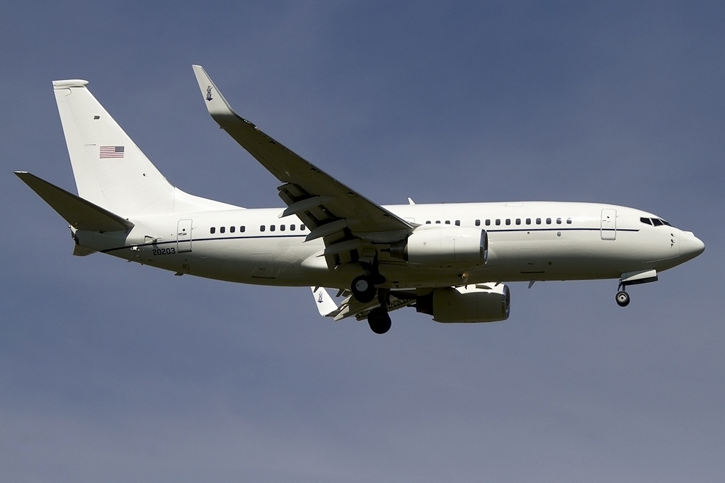 USA - Air Force, 02-0203, Boeing, C-40 (B737-7CP), 19.04.2015, RMS, Ramstein, Germany 




