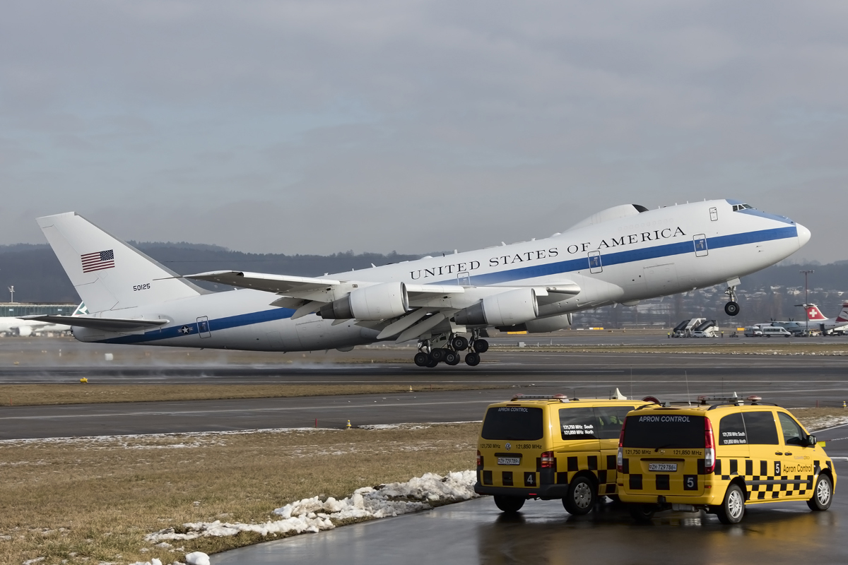 USA - Air Force, 75-0125, Boeing, E-4B (B747-200B), 23.01.2016, ZRH, Zürich, Switzerland


