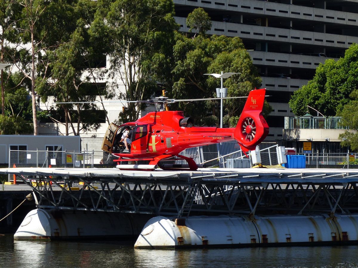 VH-IXX, Eurocopter EC-130B4, Microflite Helicopter Services, Melbourne Helipad Yarra River, 17.1.2018