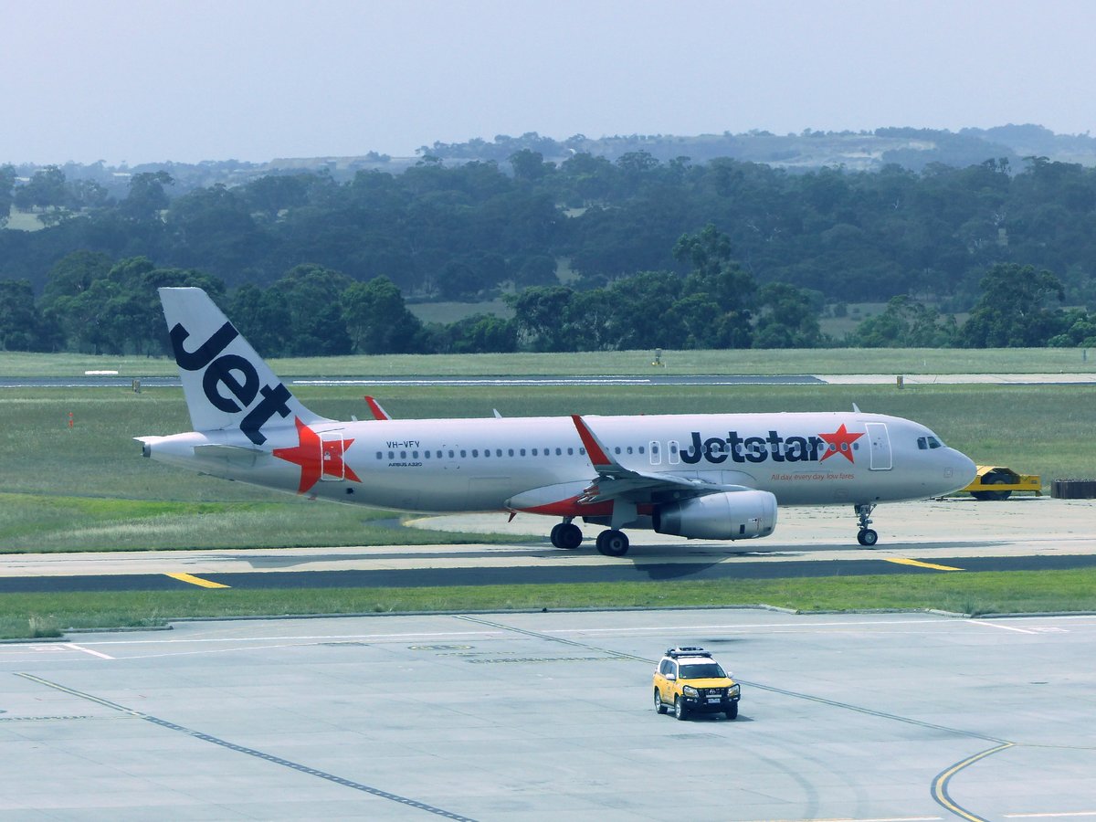 VH-VFV, Airbus A 320-232, Jetstart Airways, Melbourne Airport (MEL), 20.1.2018