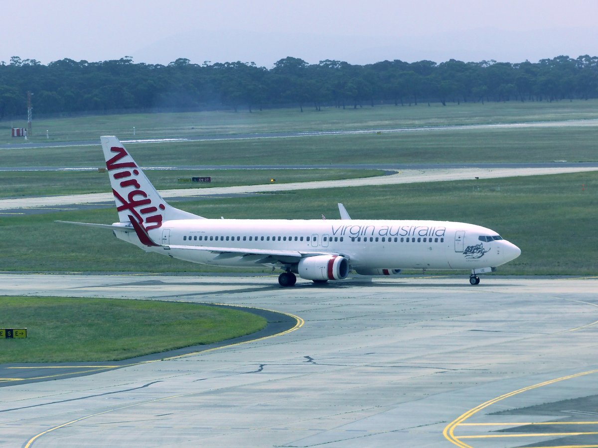 VH-VUE, Boeing 737-8FE, Virgin Australia, Melbourne Airport (MEL), 20.1.2018