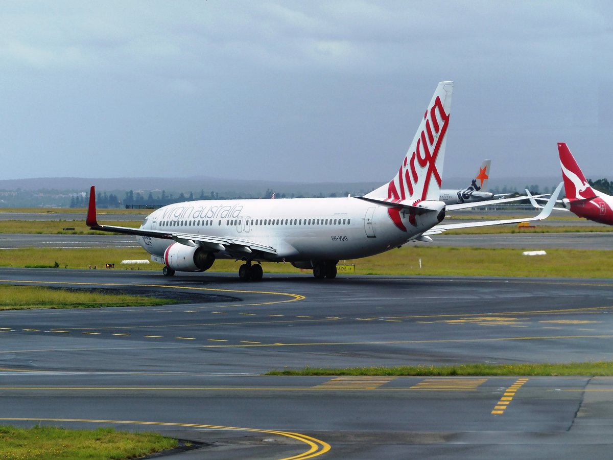 VH-VUG, Boeing 737-8FE, Virgin Australia, Sydney Airport (SYD), 4.1.2018