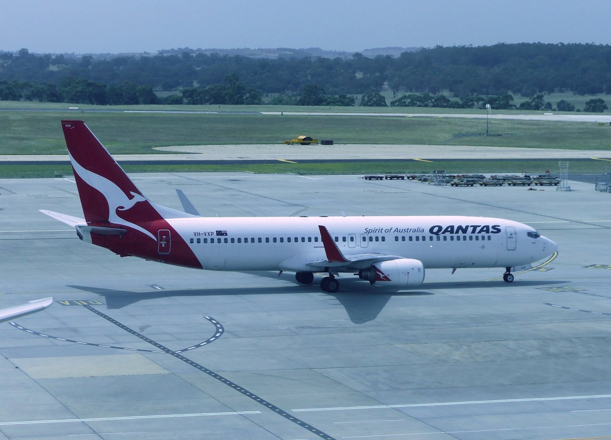 VH-VXP, Boeing 737-838, Qantas, Melbourne Airport (MEL), 20.1.2018