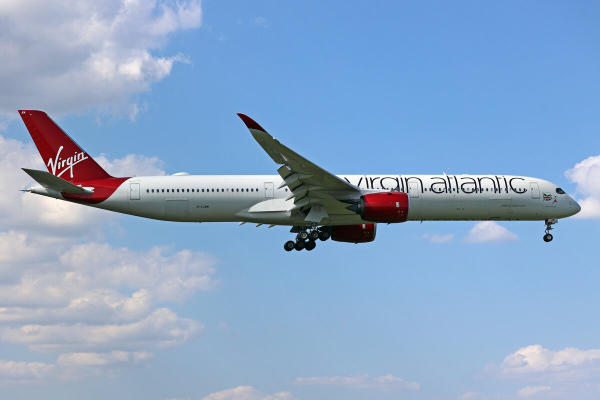 Virgin Atlantic, G-VJAM, Airbus A350-1041, msn: 336,  Queen Of Hearts , 07.Juli 2023, LHR London Heathrow, United Kingdom.