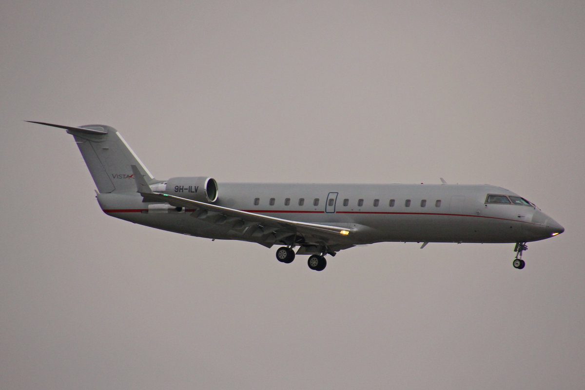 Vista Jet Malta, 9H-ILV, Bombardier CRJ-200, msn: 8082, 24.Januar 2019, ZRH Zürich, Switzerland.