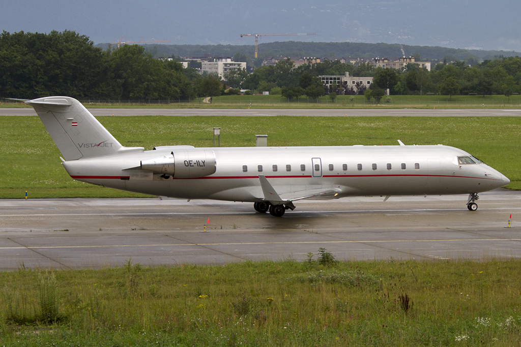 Vista Jet, OE-ILY, Bombardier, CL-600-2B19 Challenger 850, 10.08.2014, GVA, Geneve, Switzerland 




