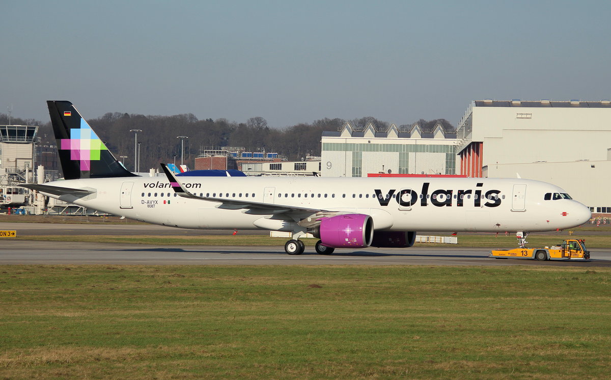 Volaris, D-AVYX,Reg. N535VL, MSN 8087,Airbus A 321-271N,07.02.2018, XFW-EDHI, Hamburg-Finkenwerder, Germany 