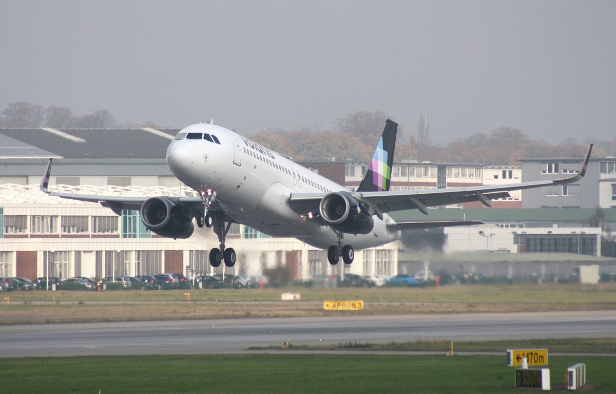 Volaris, N525VL,(c/n 6332), Airbus A 320-233(SL), 06.11.2014, XFW-EDHI, Hamburg-Finkenwerder, Germany (Delivered:06.11.2014) 