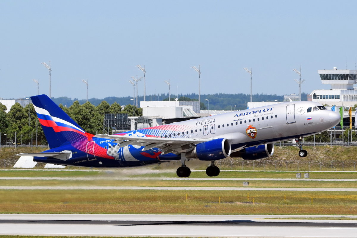 VP-BWD Aeroflot - Russian Airlines Airbus A320-214   , MUC , 19.06.2017