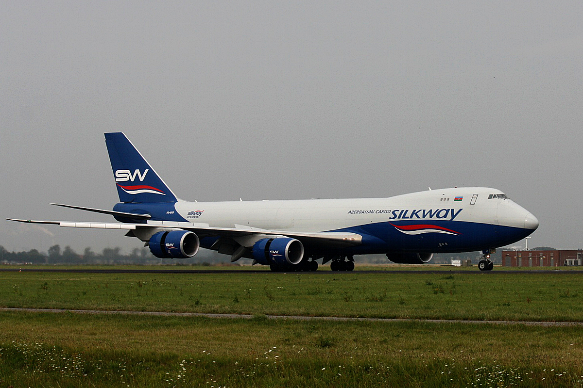 VQ-BVB Silk Way West Airlines Boeing 747-83QF am 09.08.2019 in Amsterdam Schiphol.
