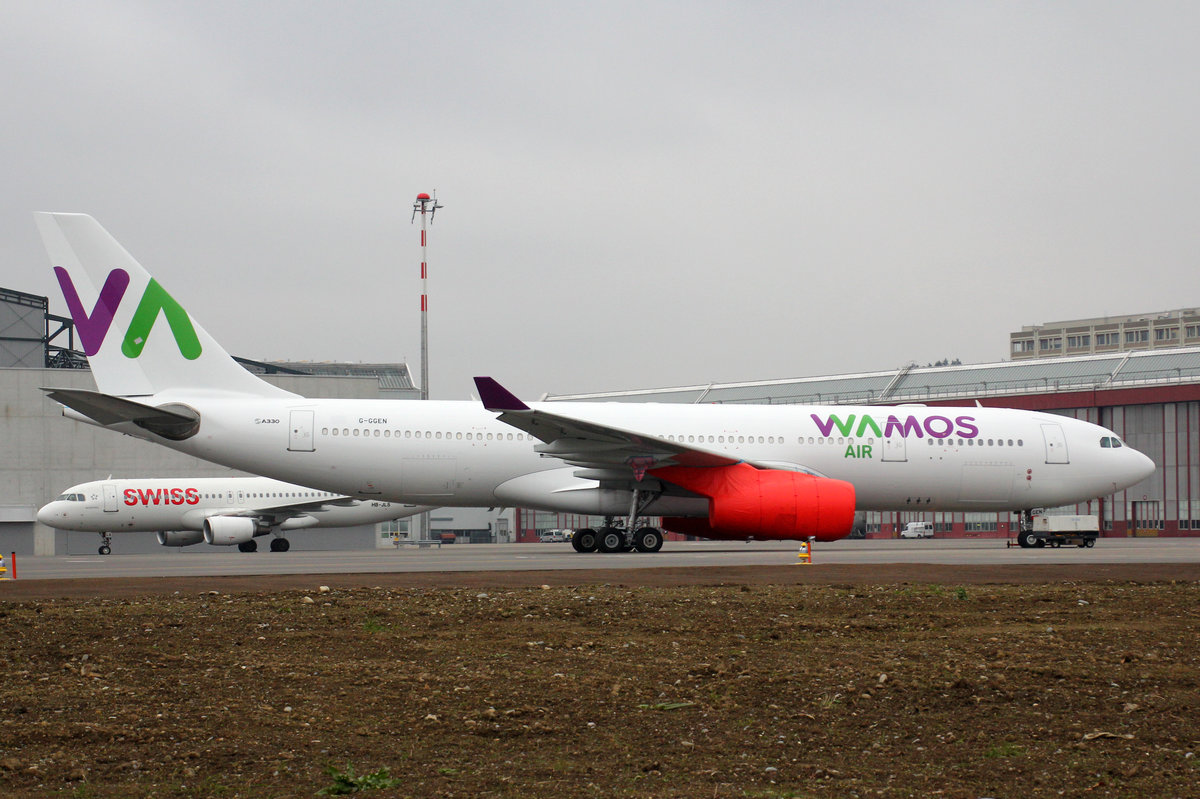 Wamos Air, G-GGEN, Airbus A330-243, 3.Dezember 2016, ZRH Zürich, Switzerland. Ab 7.2.2017 EC-MNY.
