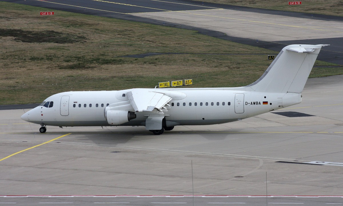 WDL Aviation,D-AWBA,(c/n E3134),British Aerospace BAe 146-300,31.03.2014,CGN-EDDK,Koeln-Bonn,Germany