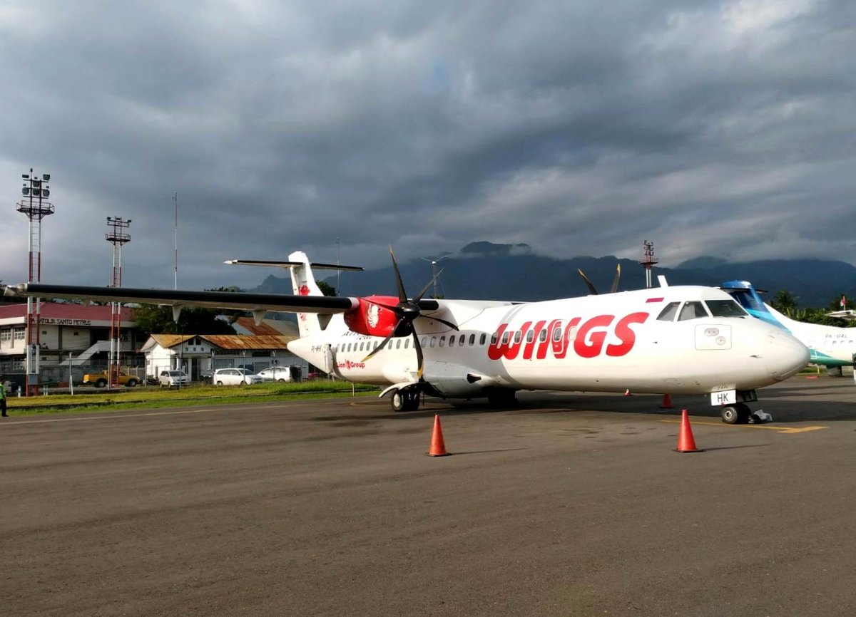 Wings Air, PK-WHK, ATR-72-600 auf dem Labuan Bajo Airport (LBJ) am 24.8.2018