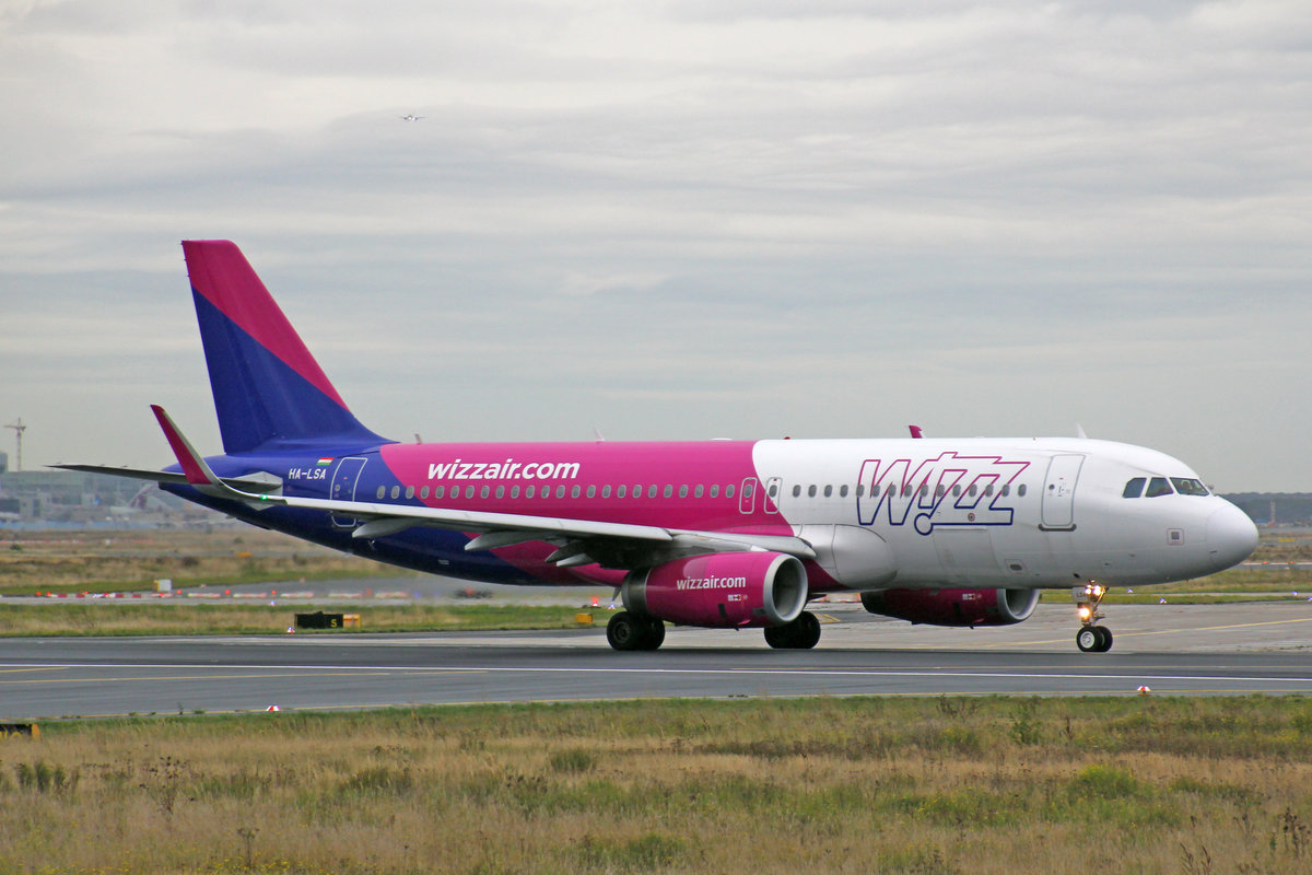 Wizz Air, HA-LSA, Airbus A320-232, msn: 8362, 29.September 2019, FRA Frankfurt, Germany.