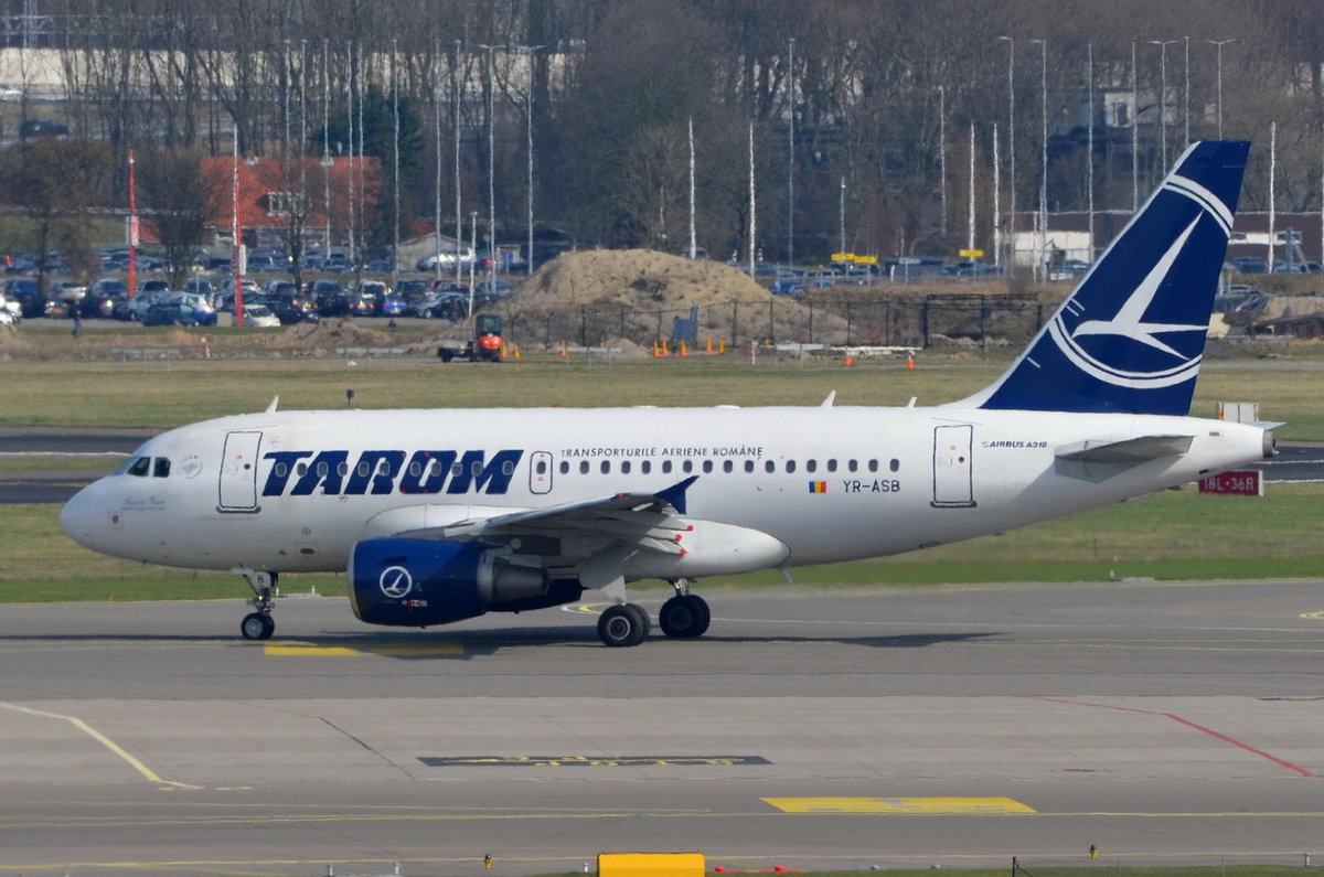 YR-ASB TAROM Airbus A318-111  , AMS , 12.03.2017