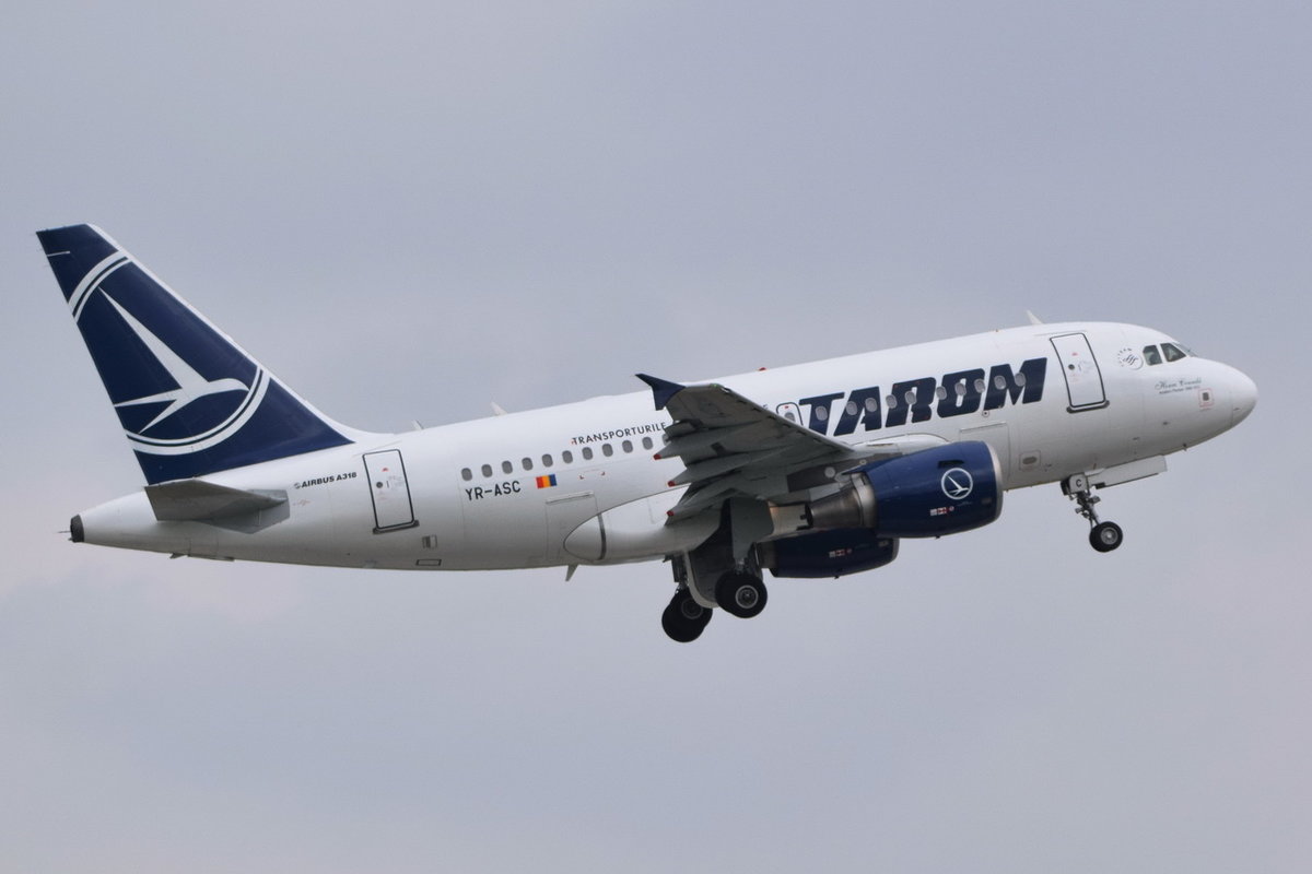 YR-ASC TAROM Airbus A318-111  , MUC , 11.05.2018