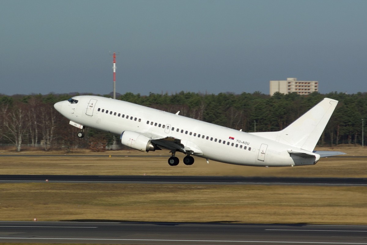 YU-AOU JAT Airways Boeing 737-322    17.02.2014  Berlin-Tegel
