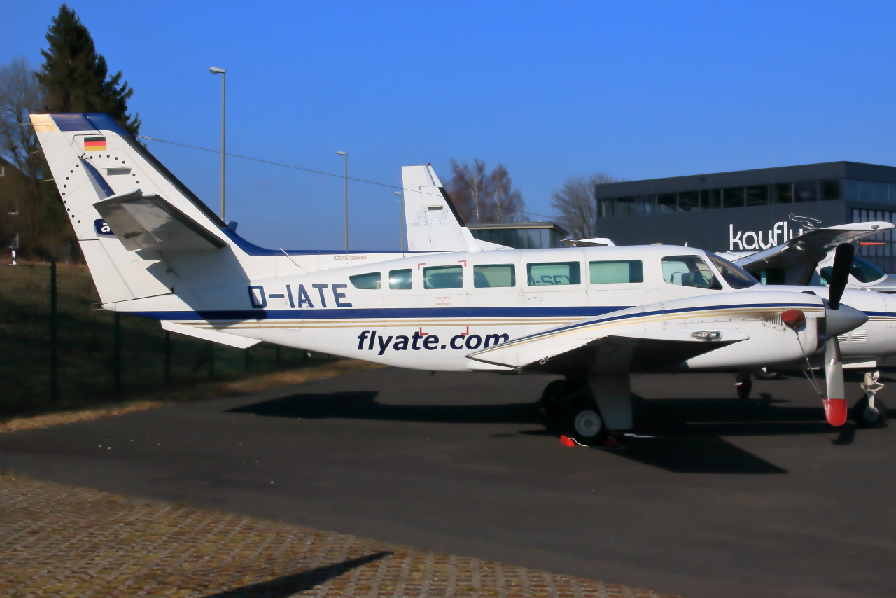 Air-Taxi Europe, D-IATE, Reims-Cessna F406 Caravan II, S/N: F406-0007. Siegerland (EDGS) am 08.03.2024