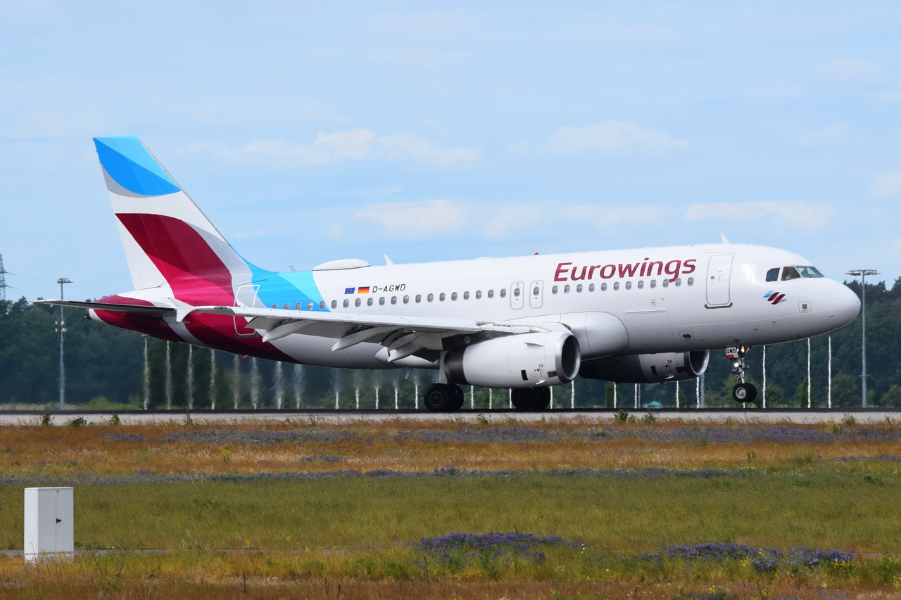 D-AGWD , Eurowings , Airbus A319-132 , 02.06.2023 , Berlin-Brandenburg  Willy Brandt  , BER , 