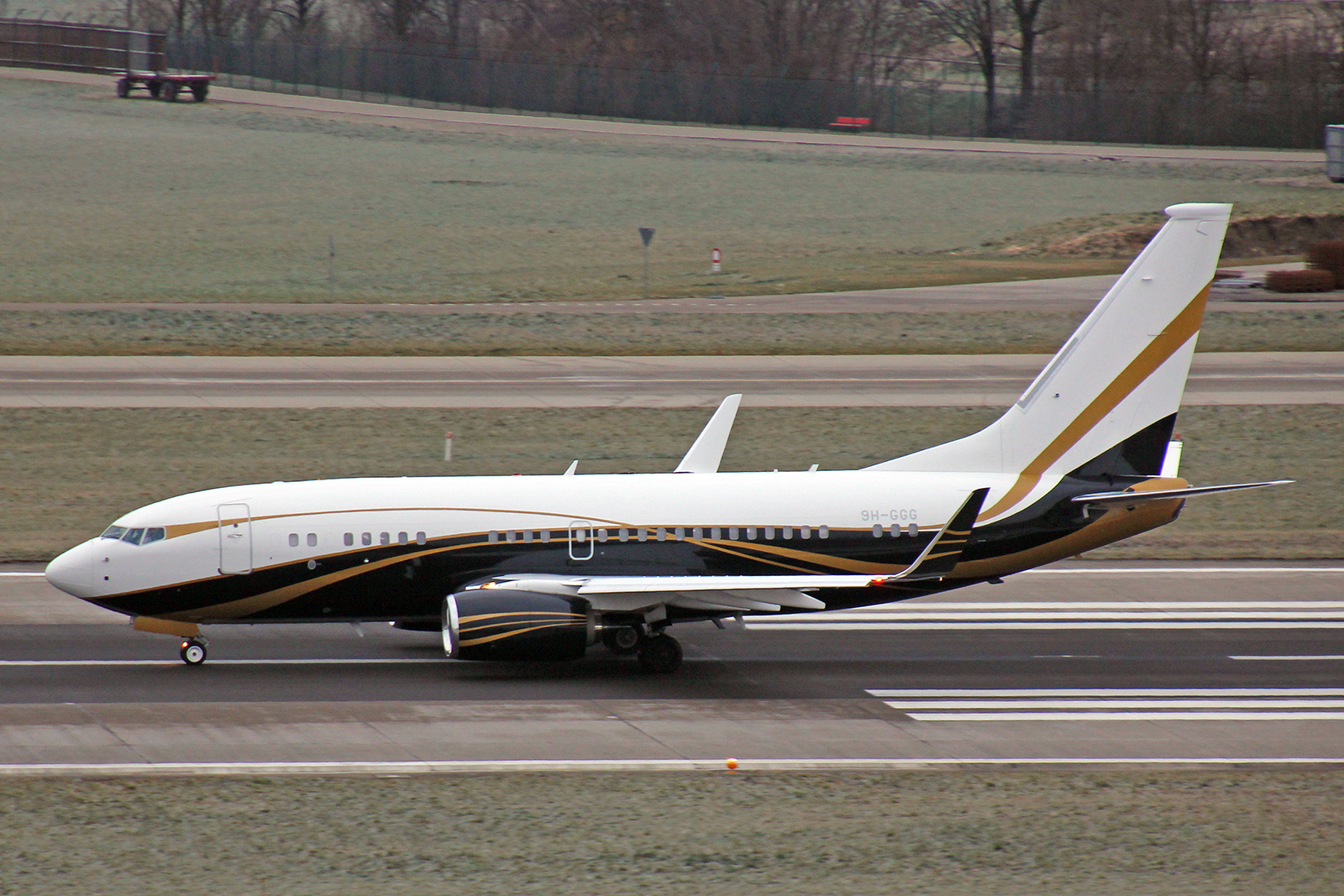 Jet Aviation Flight Services, 9H-GGG, Boeing B737-7ZX (BBJ), msn: 40119/4620, 20.Januar 2023, ZRH Zürich, Switzerland.