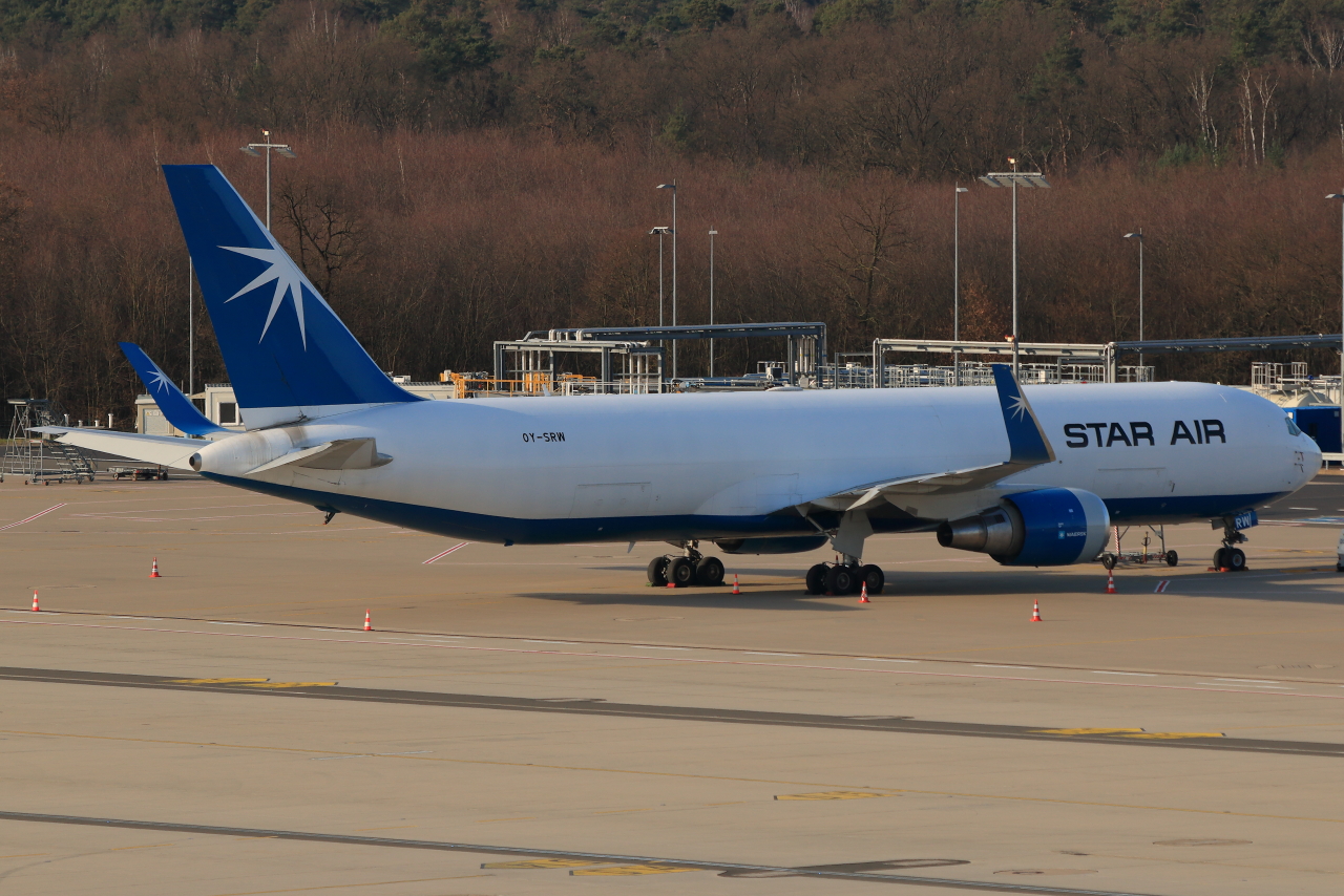 Star Air, OY-SRW, Boeing 767-346F(ER), S/N: 35818. Köln-Bonn (EDDK), 03.03.2024.