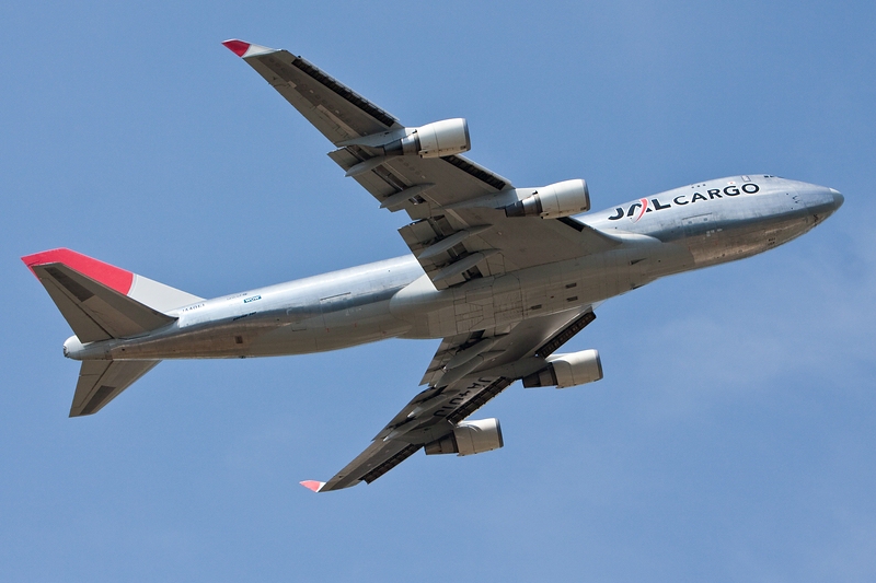 Take off/B747 JAL Cargo/Frankfurt/FRA./05.08.09  